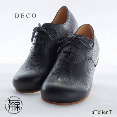 ふるさと納税 加古川市 DECO Plane Toe フレッシュブラック 22.5cm