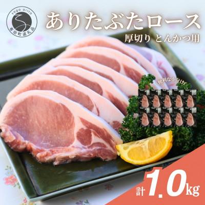 ふるさと納税 有田町 [計1kg!真空個包装で便利]ありたぶた ロース 厚切り とんかつ用 100g×10パック 1kg