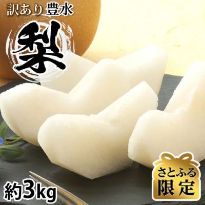 ふるさと納税 熊本市 [さとふる限定]訳あり 豊水梨 約3kg[2026年8月下旬から2026年9月下旬発送予定]熊本市