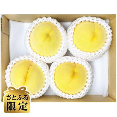 ふるさと納税 紀の川市 [さとふる限定][秀品]旬の黄桃 紀の川市より直送 4玉