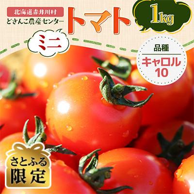 ふるさと納税 赤井川村 [さとふる限定]北海道赤井川村 ミニトマト(品種:キャロル10)1kg