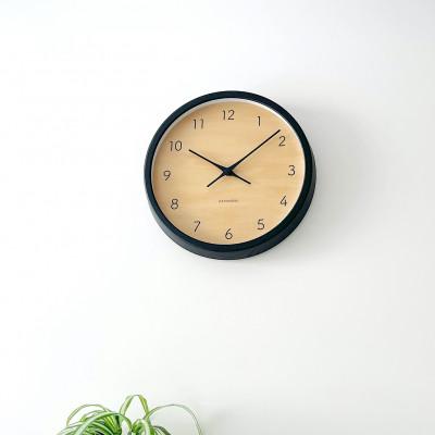 ふるさと納税 郡上市 KATOMOKU Muku clock ブラック km-83BK 木製 掛け時計