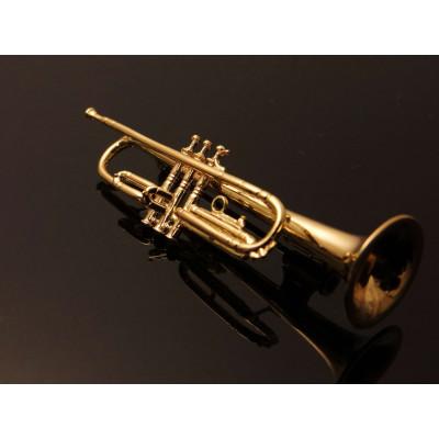ふるさと納税 甲斐市 K18製 トランペットブローチAB00278