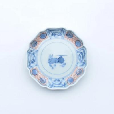 ふるさと納税 有田町 有田焼 色絵兎 小皿[まるぶん] A10-281 (有田町)
