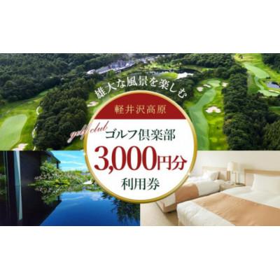 ふるさと納税 長野原町 軽井沢高原ゴルフ倶楽部で使える!館内利用券 3,000円分×1枚(1年間有効)