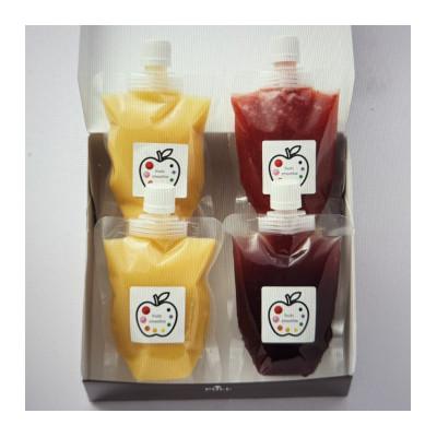 ふるさと納税 高石市 [冷凍4個]大阪名物ミックスジュースと濃厚フルーツスムージーセット 高級果物専門店が贈る贅沢な一杯