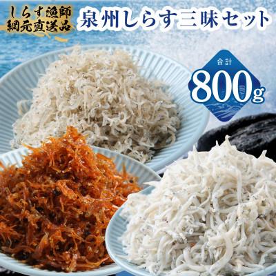 ふるさと納税 泉佐野市 泉州しらす三昧セット(釜揚げしらす&amp;ちりめん山椒&amp;上乾ちりめん) 小分け 産地直送