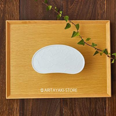 ふるさと納税 有田町 有田焼 福泉窯 白釉 繭型蓋物[小][ARITAYAKI-STORE]