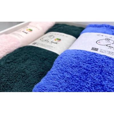 ふるさと納税 双葉町 [エアーかおる]ダキシメテフタバ フェイスタオル1枚 エニータイム1枚 バスタオル1枚 綿100%