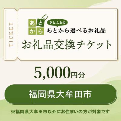 ふるさと納税 大牟田市 福岡県大牟田市 お礼品交換チケット 5,000円分