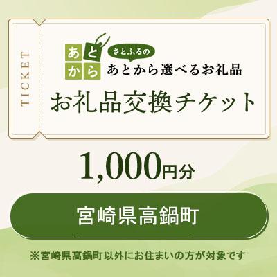 ふるさと納税 高鍋町 宮崎県高鍋町 お礼品交換チケット 1,000円分