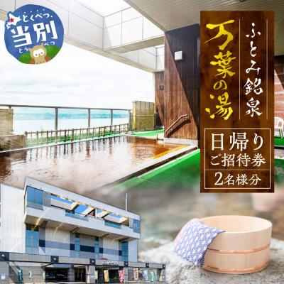 ふるさと納税 当別町 ふとみ銘泉万葉の湯 日帰りご招待券2枚_tb31-001