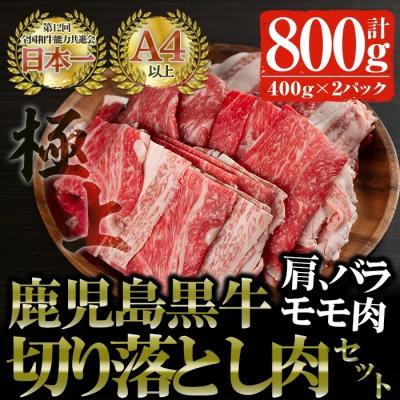 ふるさと納税 曽於市 鹿児島黒牛切り落とし 800g