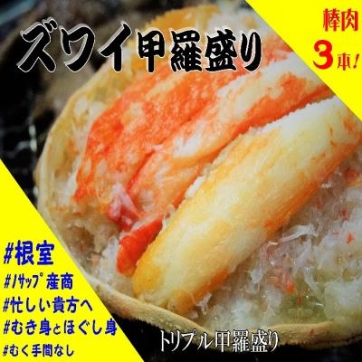 超話題新作 ふるさと納税 根室市 ずわいがに甲羅盛り1g 5個 B