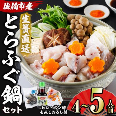 ふるさと納税 佐伯市 生簀直送 とらふぐ 鍋 セット (4-5人前)