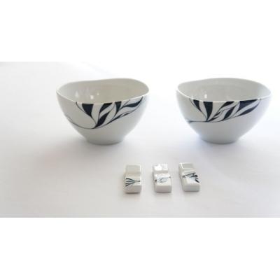 ふるさと納税 松前町 和将窯 匠の一品 エチュードライスボウル&amp;箸置き