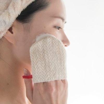 ふるさと納税 福島市 mawata bijin Facial Wash mitten 洗顔用ミトン No.0761