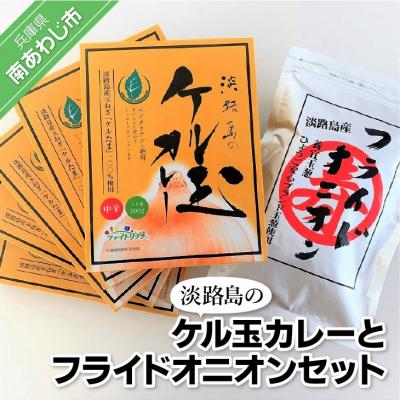 ふるさと納税 南あわじ市 [広瀬青果]淡路島のケル玉カレーとフライドオニオンセット
