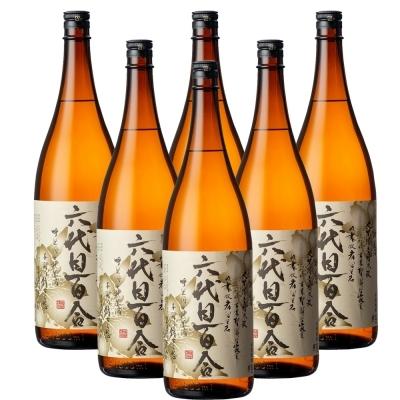 ふるさと納税 薩摩川内市 芋焼酎『六代目百合(25度)』1800ml×6本+グラスセット2個セット 塩田酒造 GSR-101