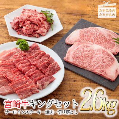 ふるさと納税 高原町 [内閣総理大臣賞受賞]宮崎牛キングセット(2.6kg) 黒毛和牛詰め合わせ