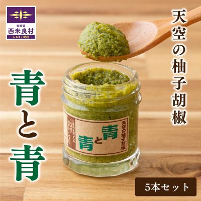 ふるさと納税 西米良村 [ふるさと納税]R6新作登場!天空の柚子胡椒(ゆずこしょう)「青と青」35g入り×5本セット