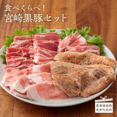 ふるさと納税 高原町 宮崎黒豚食べ比べセット