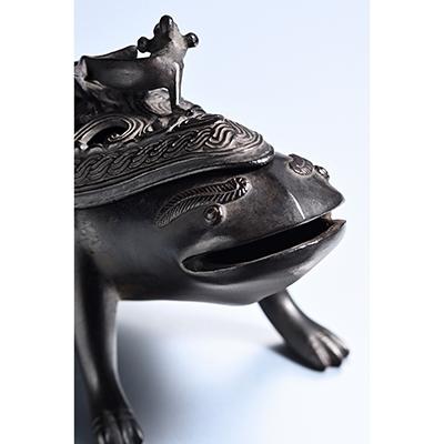 ふるさと納税 京都市 【清課堂】三足の蛙 銅・香炉 : さとふる - 通販