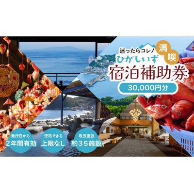 ふるさと納税 東伊豆町 迷ったらコレ! ひがしいず 満喫 宿泊 補助券 (3万円分)E001/静岡県 東伊豆町