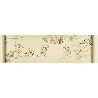 ふるさと納税 京都市 【京都便利堂】縮小絵巻物〈国宝 鳥獣人物戯画 甲