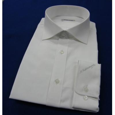 ふるさと納税 川西町 [生地:ブロードクロス120番双糸]オーダーワイシャツ-「ネーム入り」川西町産貝ボタン使用(黒蝶貝)