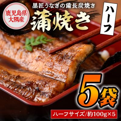 ふるさと納税 肝付町 備長炭焼き「黒匠うなぎ」ハーフサイズ[ブランドうなぎ]