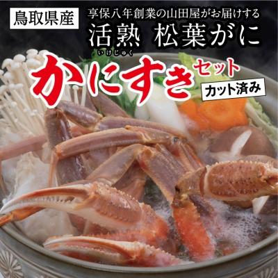 ふるさと納税 鳥取市 鳥取県産 松葉がに「かにすきセット」(カット済)山田屋