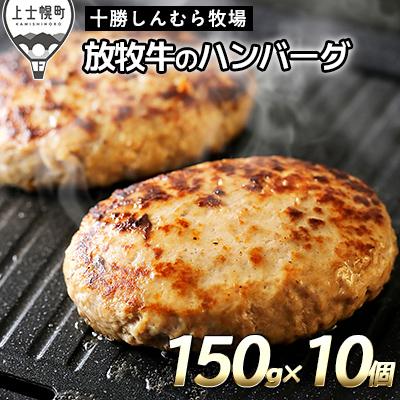 ふるさと納税 上士幌町 十勝しんむら牧場 放牧豚のハンバーグ&lt;150g×10個&gt;