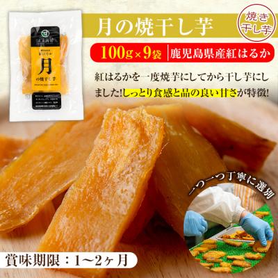 ふるさと納税 いちき串木野市 鹿児島県産さつま芋使用 月の焼干し芋(100g×9袋)無添加・無着色