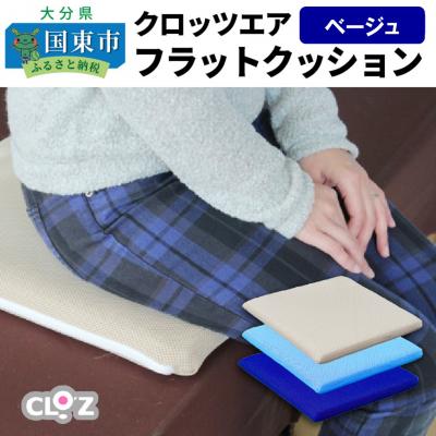 ふるさと納税 国東市 クロッツエア フラットクッション/ベージュ_1364R-1