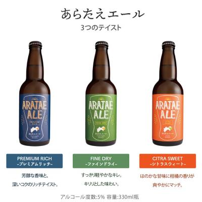 ふるさと納税 徳島市 あらたえエール　徳島うまれのクラフトビール!　ファインドライ×3本【CN061】｜y-sf｜02