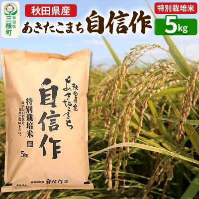 ふるさと納税 三種町 [白米]あきたこまち 自信作 5kg令和7年産|05_aye-020101