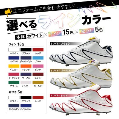 ふるさと納税 三宅町 一般 向け 野球 スパイク(Blast3/4カット)カラーオーダー 革 ソール ジャガーズ創工の画像