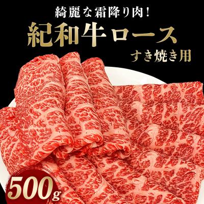ふるさと納税 紀宝町 すき焼き用 紀和牛ロース 500g[tnk108-1]