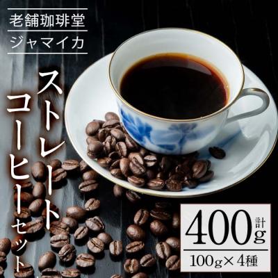 ふるさと納税 いちき串木野市 地元老舗店が贈る!本格ストレートコーヒーセット(100g×4種)