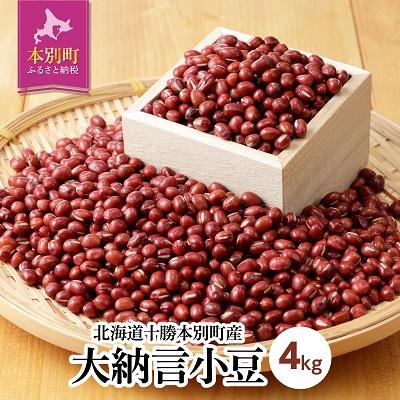 ふるさと納税 本別町 令和7年産北海道十勝本別町産 大納言小豆約4kg