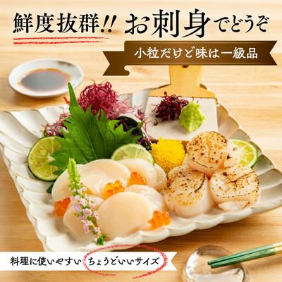 ふるさと納税 紋別市 【訳あり】北海道オホーツク産ホタテ貝柱(生食用)小粒大入 1kg | サイズ不揃い ワケアリ 訳あり |  | 03