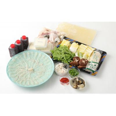 ふるさと納税 臼杵市 明治より和食一筋の老舗料亭★喜楽庵 天然とらふぐ刺身\u0026ちり鍋セット(3人前)の画像