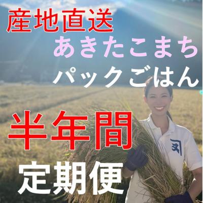 ふるさと納税 湯沢市 [定期便]あきたこまちレトルト玄米ごはん半年間定期便[D2301]