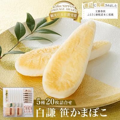ふるさと納税 石巻市 白謙 笹かまぼこ 5種詰合せ 笹かま しらけん 白謙