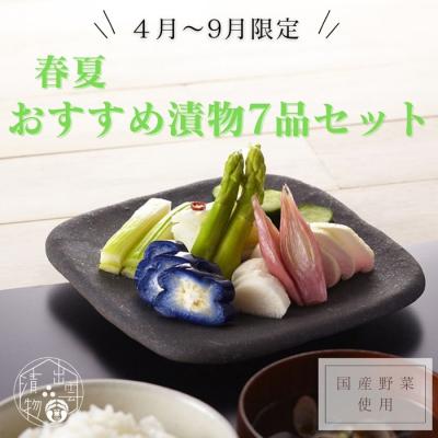 ふるさと納税 出雲市 [2026年4月〜9月お届け]季節限定 春夏おすすめ漬物7品セット