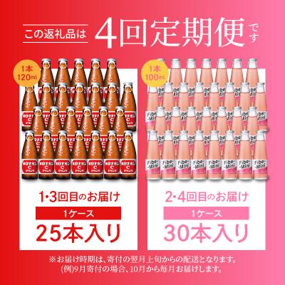 ふるさと納税 徳島市 【定期便 全4回】オロナミンC\u0026ファイブミニ 計110本【CA097】