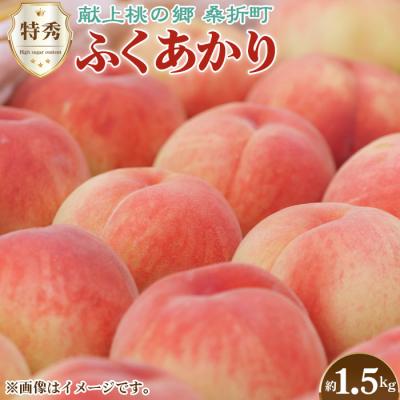 ふるさと納税 桑折町 もも[ふくあかり・2026年産先行受付]特秀1.5kg 桑折町産 JAふくしま未来 桃