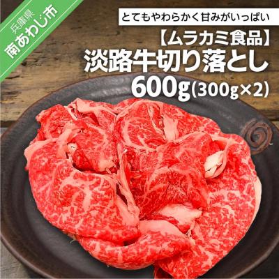 ふるさと納税 南あわじ市 [ムラカミ食品]淡路牛切り落とし600g(300g×2パック)