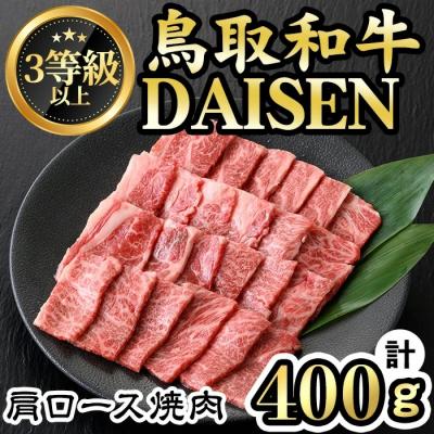 ふるさと納税 境港市 鳥取和牛DAISEN肩ロース焼肉(計400g)